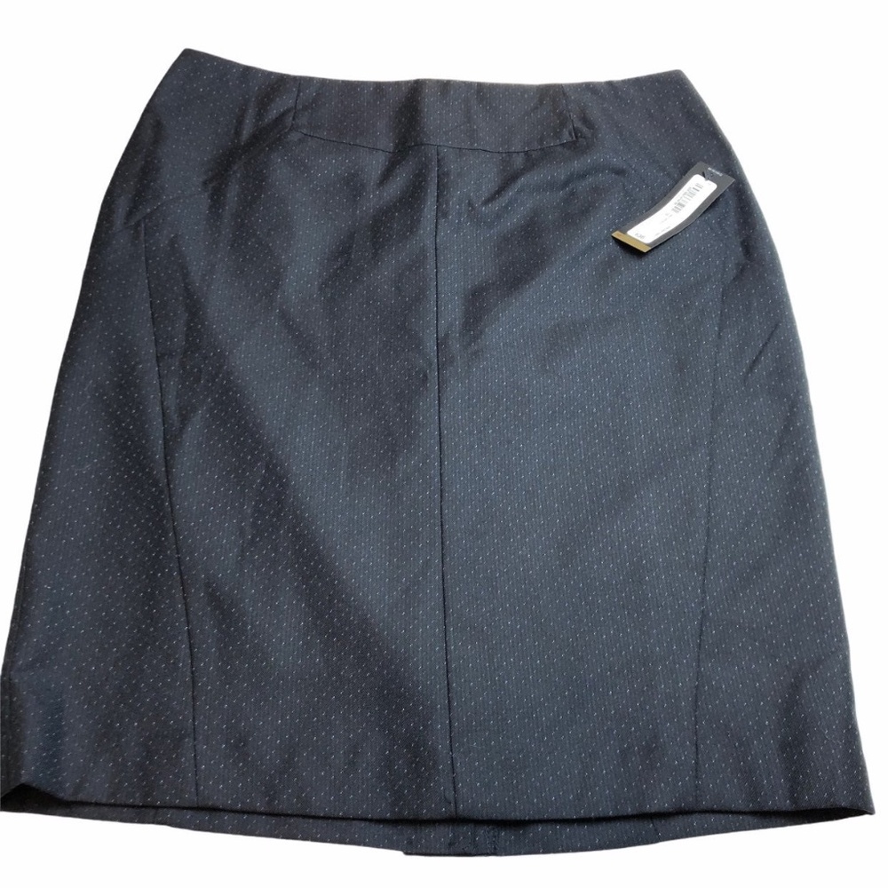 WORTHINGTON Dark Blue/Black Speckled Pencil Skirt
